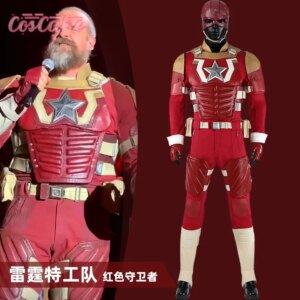 Movie Thunderbolts Red Guardian Cosplay Costume Uniform Halloween Carnival Party Christmas Play Role Clothes Clothing