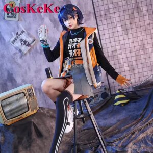 CosKeKe Belle Cosplay Game Zenless Zone Zero Costume Roper Sweet Gorgrous Uniforms Full Set Halloween Party Role Play Clothing