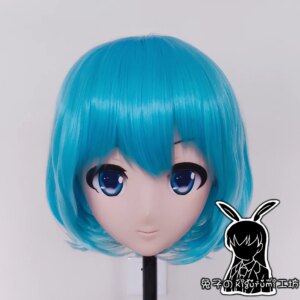 (RB918)Full Head Female Resin Cosplay Japanese Role Play Kigurumi Mask Crossdresser Doll Transgender Mask