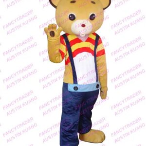 New Adult Hot Sale Foam Cute Doll Bear Cartoon Mascot Costume Plush Christmas Fancy Dress Halloween Mascot Costume