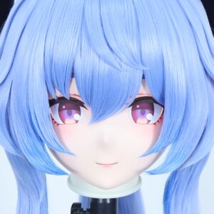 Customize Character Female/Girl Resin Kig Full Head With Lock Anime Cosplay Japanese Anime Kigurumi Mask