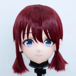 Customize Female/Girl Crossdressing Resin Kig Mask Anime figures Cosplay Japanese Anime Role Play Kigurumi Mask Doll BJD