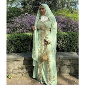 New Moroccan Dubai Kaftans Farasha Abaya Dress Very Fancy Long Gown