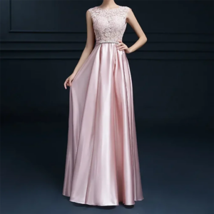 Classic O-Neck Appliquins Sleevless Sashes A-Line Mother Of Bride Wedding Dresses Bridal Gowns Customized