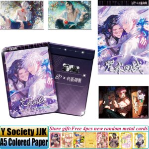 Y Society Jujutsu Kaisen Acrylic Double Flash Colored Paper Anime JJK Gojo Satoru Fushiguro Megumi Itadori Flash Cards Xmas Gift