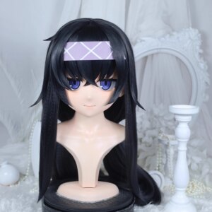 Customize Character Female/Girl Resin Kig Full Head With Lock Anime Cosplay Japanese Anime Kigurumi Mask