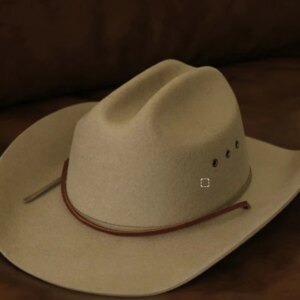 New cowboy hat fine wool styling hard outdoor men’s big travel riding vintage top