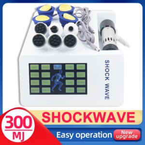 300MJ Portable Shockwave Therapy Machine Physical Therapy Equipment Shock Wave Pain Relief Body Relax ED Treatment Body Massage