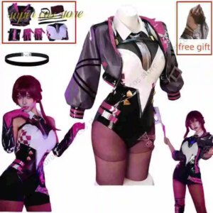 Original Honkai Star Rail Kafka Cosplay Costume Kafka Derivative Racing Suit Halloween Women Jumpsuit customized