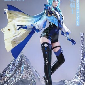 Anime Genshin Impact Eula Game Suit Uniform Cosplay Costume Halloween Carnival Costume For Women 2021 NEW