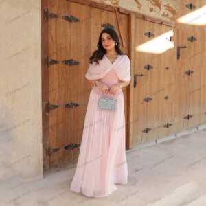 Simple Evening Dresses Tulle Tiered Prom Dress Charming فساتين سهرة Vestidos De Gala Customized فساتين للمناسبات الخاصة 2025