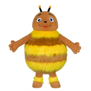 Cartoon Animal Bee Plush Inflatable Costume Halloween Annual Carnival Party Adult Character Cosplay Set