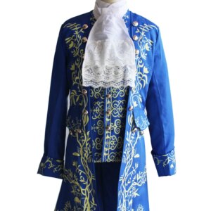 Beauty and The Beast Cosplay Costume Palace Prince King Coats Suit for Adult Mens Prince Costume Uniform Halloween Party Cosplay