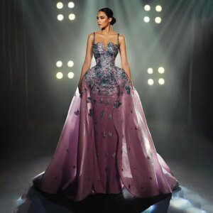 Luxurious Beaded Evening Dress 2025 Elegant Long Sleeve Party Dress Romantic Mermaid Prom Gowns Vestidos De Novia Customize