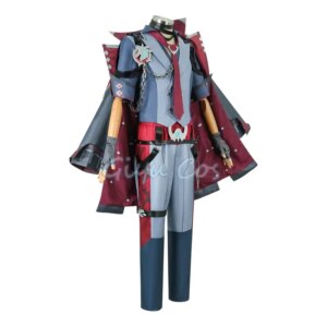 RT01 Genshin Impact Wriothesley Cosplay Costume Uniform Wig Cosplay Anime Chinese Style Halloween Costumes Men Game*Jk2