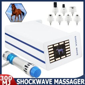 300MJ Animals Shockwave Therapy Machine For Relieve Joint Pain Massage Relaxation Professional Shock Wave Massager For Horse Use
