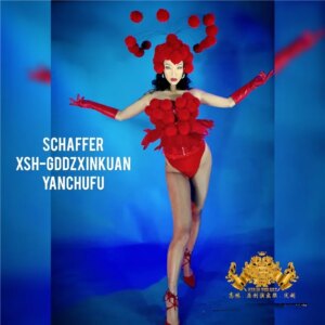 Women’s Red New Year’s Day DS costumes women’s