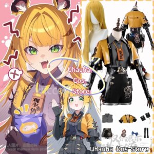 Anime Game Zenless Zone Zero Cosplay Ju Fufu Costume Furry Kawaii Cute Coat Dress Tiger Cartoon Roleplay Wigs Earwear Customized