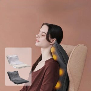 Buttock Massage Cushion, Kneading L-shaped Buttock Massager, Multi-functional Body Massager Push Button Control Massage Full Mat