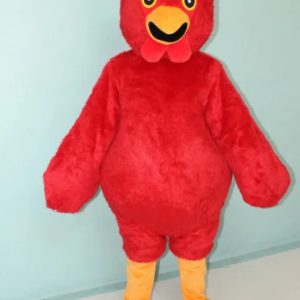 New Adult Hot Sale Red Colour Chicken Doll Fancy Cartoon Mascot Costume Plush Christmas Fancy Dress Halloween Mascot Costume