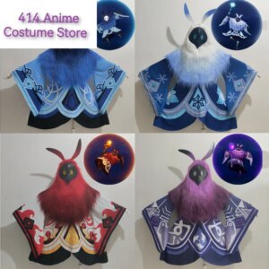 Genshin Impact Cosplay Ice Attribute Abyss Mage Costume Custom Cos Suit Props Weapon Mask Halloween Party Anime Role Play Outfit