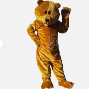 New Adult Hot Sale Foam Cute Brown Bear Cartoon Mascot Costume Plush Christmas Fancy Dress Halloween Mascot Costume