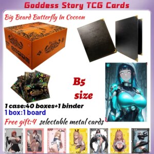 2025 Big Beard Butterfly In Cocoon B5 Board Waifu Acrylic Card Anime Rare Hobby Collection ACG Girls Booster Box Hobbies Gifts