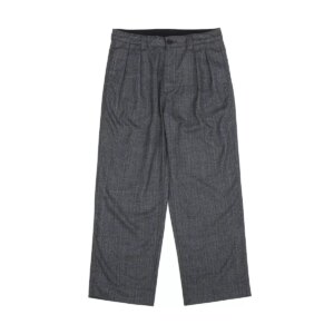 Second Order 2-Tuck Pants Relaxed Fit Straight Leg High Waist Men’s Pleated Trousers