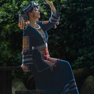 Guangxi Yao Ethnic Clothing Women’s March 3rd Ethnic Minority Outfit Adult Exotic Travel Photography Dance Show Costumes