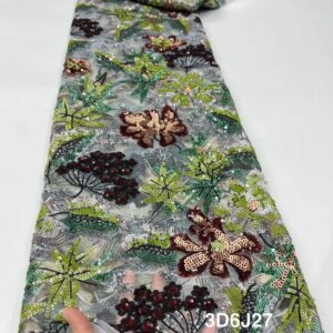 2025 African French Lace Fabric Sequins Embroidery Nigeria Net Lace Fabric For Women Sewing Wedding
