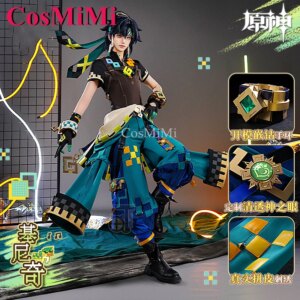 CosMiMi Game Genshin Impact Kinich Cosplay Costume Fashion Lovely Uniforms Full Set Carnival Party Role Play Clothing S-XXL New