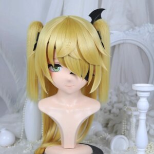 Customize Character Female/Girl Resin Kig Full Head With Lock Anime Cosplay Japanese Anime Kigurumi Mask