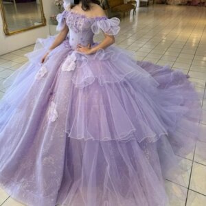 Customized Sweet 15 Year Girl Quinceanera Dress Ball Gown Off Shoulder Lace Applique Women Prom Birthday Party Dress Vestido 14