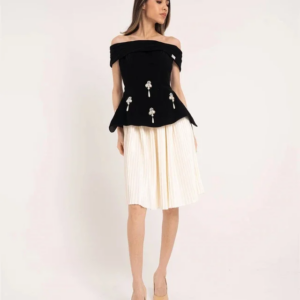 Customized Jiayigong s Beading Cocktail Party A-line Off-the-shoulder Bespoke Occasion Gown Knee Length Dresses