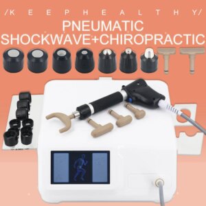 Pneumatic Shockwave Machine 12Bar For ED Therapeutic Apparatus Relieve Body Pain Massage Relaxation Chiropractic 2 In 1 Massager
