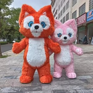 Props To Enhance The Atmosphere2M-3M Huge Lina Bell Strawberry Bear Mascot Adult Walking Inflatable Performance Costume Party Ad