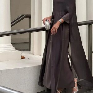 Customized Prom Dresses Scoop Neckline Column Floor-Length Elegant Party Dresses For Women Beadings Zipper Up Cap Straps Formal