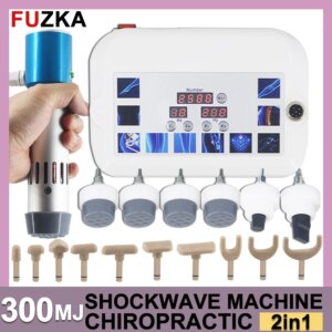 Professional Shockwave Therapy Machine Effective ED Treatment And Body Pain Relief 300MJ Shock Wave Chiropractic Tool 2in1