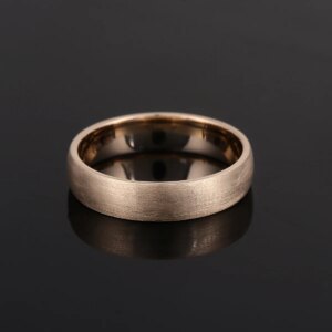 Provence Classic Plain Ring 14K18K Solid Gold for Men Wedding Satin Finish Design Unisex Jewelry Personalized Custom