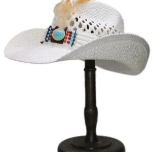 Casual sunshade with comfortable large eaves travel grass cowboy hat top