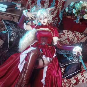 Game Identity V Archduchess Bloody Queen Cosplay Costume Identity V Mary New Skin Archduchess Cosplay Costume and Wig