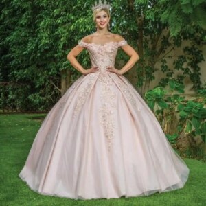 Glitter Floral Appliques Princess Quinceanera Dress Party Bride Robe Ball Gown Floor-length Bridal Dresses Vestidos De Novia