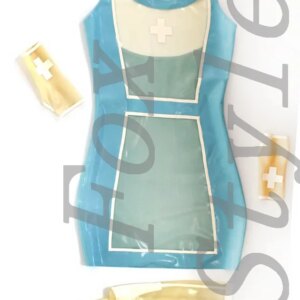 100% handmade natural exotic latex uniforms dresses+gloves+stocking
