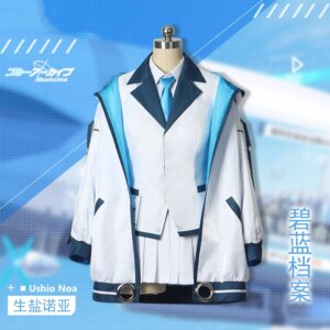 COS-HoHo Anime Blue Archive Ushio Noa Game Suit Lovely Uniform Cosplay Costume Halloween Carnival Party Role Play Outfit