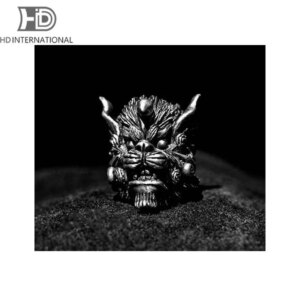Lion Silver Ring Vintage – Antique Handmade Silver Jewelry – Mascot – Design Leo – Lion Head Ring –