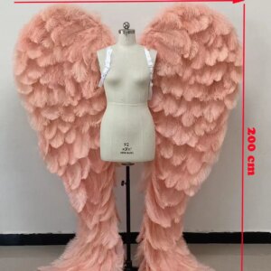 Blue Ostrich Feather Adult Large Photography Angel Wings Eco-friendly Ostrich Feather Large Carnival Festival Stage Show Wear