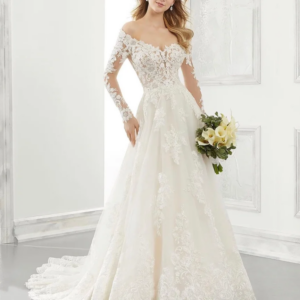 Customized Elegant White Women Strapless Long Sleeve Wedding Dress Lace Appliques Bridal Gowns A-Line Dresses vestidos de novia