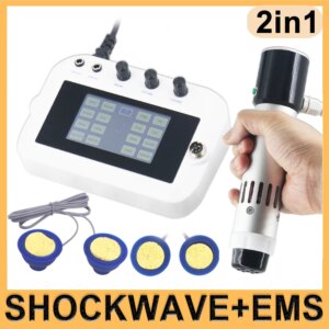300MJ Shockwave Therapy Machine For Erectile Dysfunction Treatment Pain Relief Muscle Massage Adjustable Energy Shock Wave 2In 1
