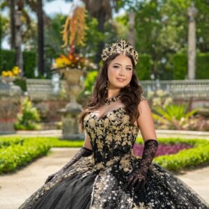 customized Shiny black Quinceanera Dresses Ball Gown Sweet 16 Dress Tull applique Flowers Lace Birthday 15th Party Gown