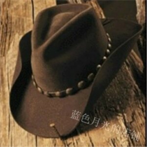 New cowboy hat for men and women waterproof wrinkle-proof riding with large overhang